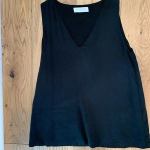 Everlane Double-Lined Silk V-Neck Tank size 2